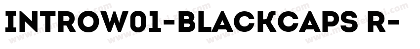 IntroW01-BlackCaps R字体转换